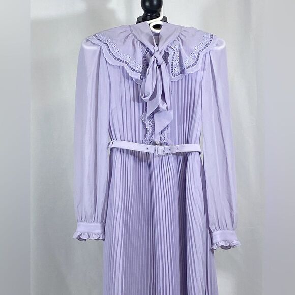 Self-Portrait Chiffon Midi-Dress size 2 - Picture 7 of 13